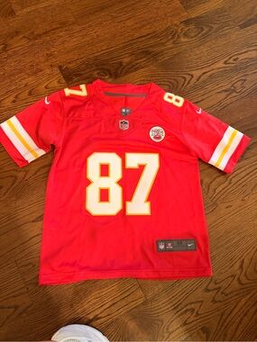 Nike Red Kansas City Chiefs Kelce #87 Football Jersey